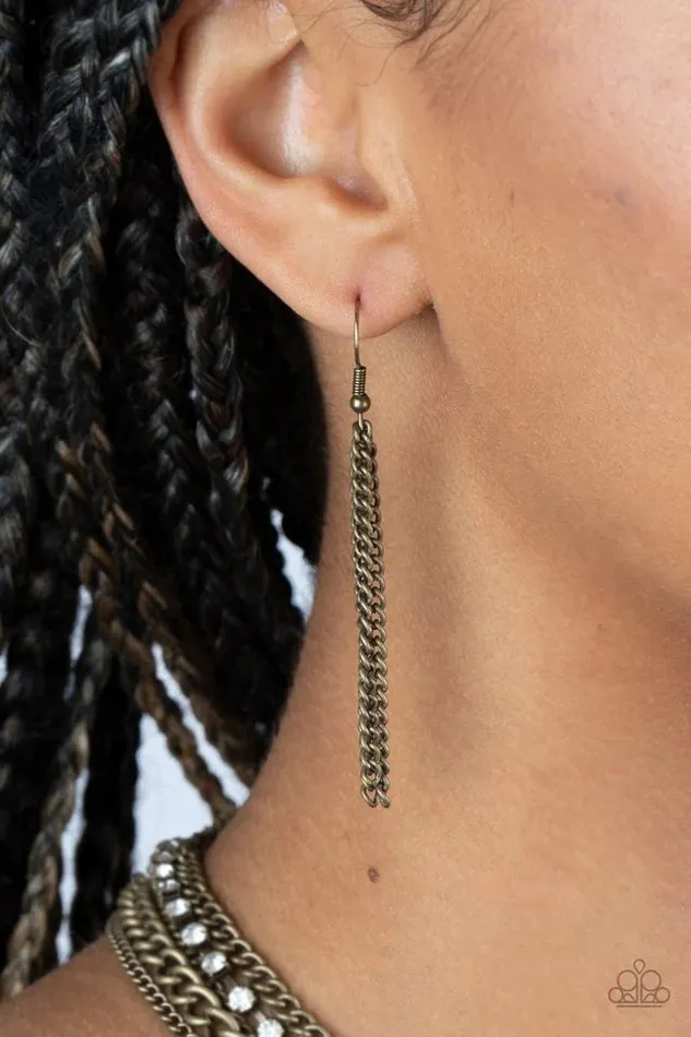 A Finishing Touch Jewelry Necklaces Paparazzi Free To CHAINge My Mind Brass Necklace