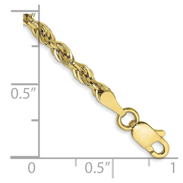 10k Yellow Gold 28 mm SemiSolid Rope Bracelet 127 grams Qgold Bracelets 10k Yellow Gold 28 mm SemiSolid Rope Bracelet 127 grams Qgold Bracelets