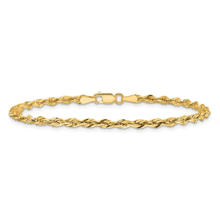 10k Yellow Gold 28 mm SemiSolid Rope Bracelet 127 grams Qgold Bracelets 10k Yellow Gold 28 mm SemiSolid Rope Bracelet 127 grams Qgold Bracelets