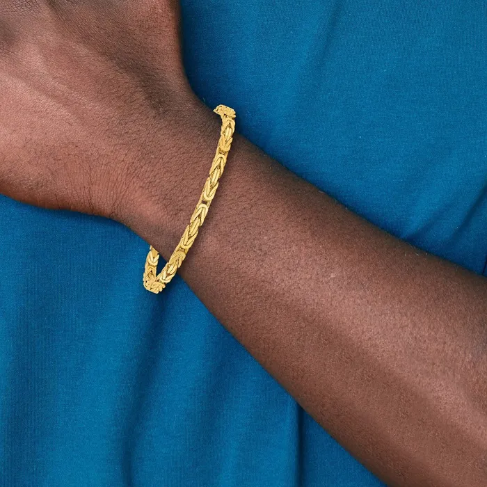 10k Yellow Gold 325 mm Byzantine Bracelet 1246 grams Qgold Bracelets 10k Yellow Gold 325 mm Byzantine Bracelet 1246 grams Qgold Bracelets