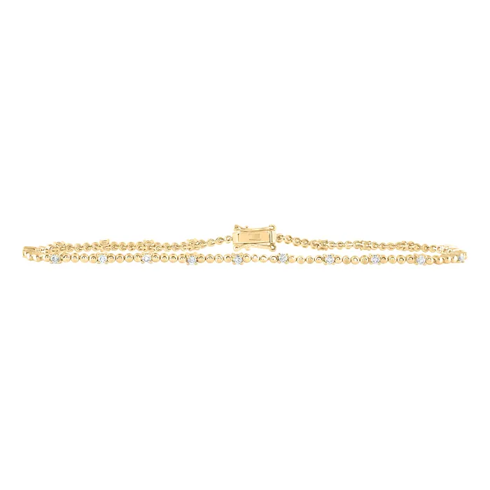 10Kt Yellow Gold 12CtwDia Nk Fashion Bracelet 7 Inch 52 grams GND Bracelets 10Kt Yellow Gold 12CtwDia Nk Fashion Bracelet 7 Inch 52 grams GND Bracelets