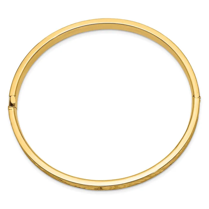 14k Yellow Gold 6 mm 41 Diamondcut Concave Hinged Bangle Bracelet 728 grams Qgold Bracelets 14k Yellow Gold 6 mm 41 Diamondcut Concave Hinged Bangle Bracelet 728 grams Qgold Bracelets