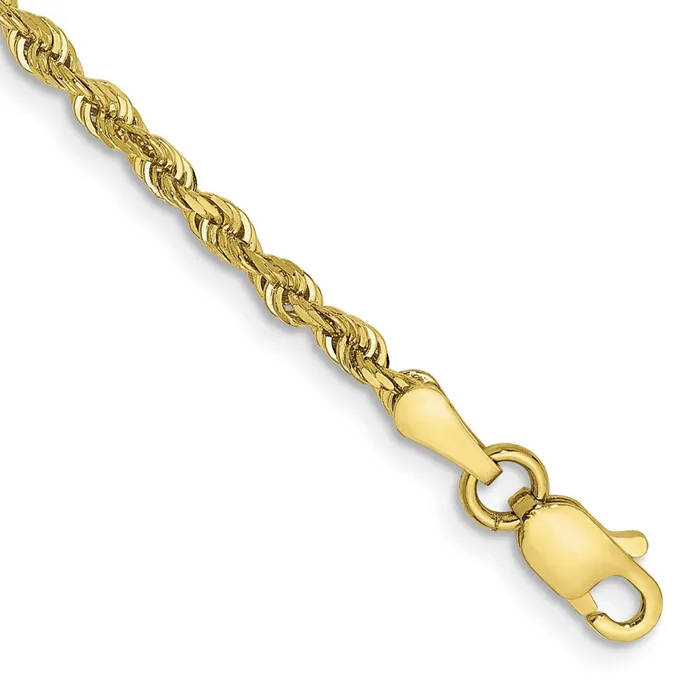Bracelets Qgold 10k Yellow Gold 225 mm DC Quadruple Rope Bracelet 247 grams Bracelets Qgold 10k Yellow Gold 225 mm DC Quadruple Rope Bracelet 247 grams