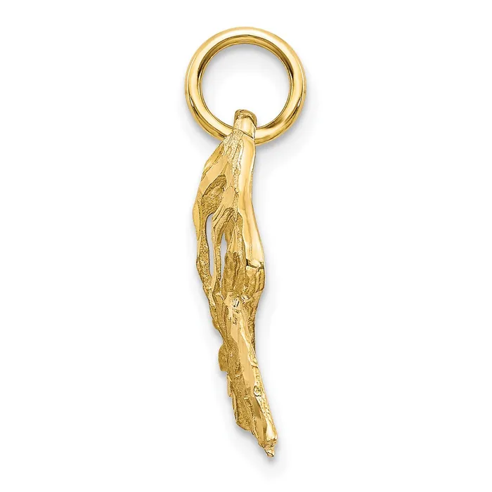 Charm Necklaces Qgold 10k Yellow Gold 12 mm Butterfly Charm 09 grams Charm Necklaces Qgold 10k Yellow Gold 12 mm Butterfly Charm 09 grams