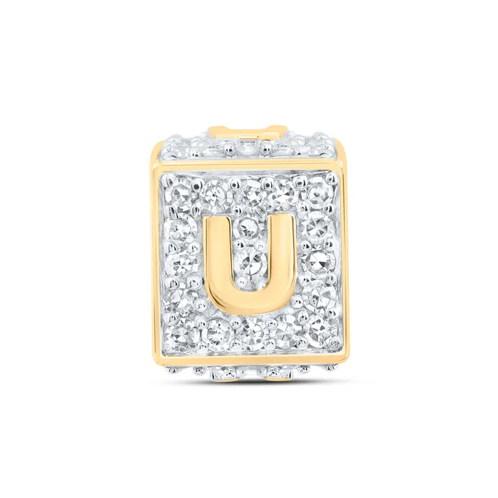 GND Bracelets 10Kt Gold 13CtwDia Nk Fashion Initial U Bracelet Box