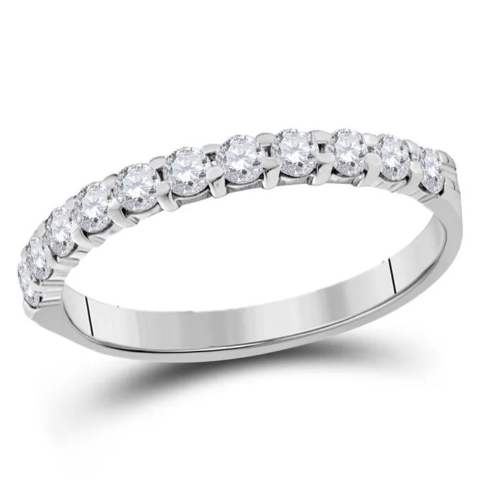 Gold Single Row Band Wedding Band 12 Cttw Round Natural Diamond Womens 171 grams GND Rings Gold Single Row Band Wedding Band 12 Cttw Round Natural Diamond Womens 171 grams GND Rings