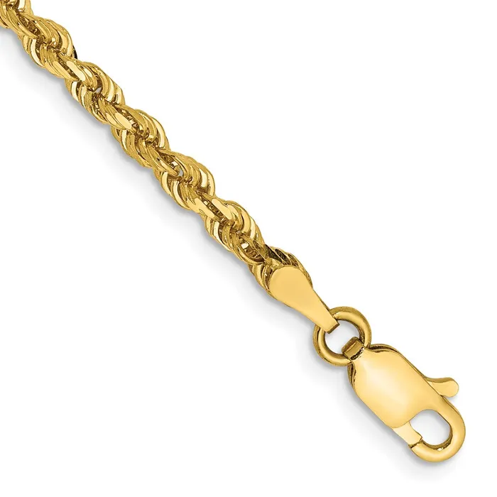 Qgold Bracelets 14k 30mm DC Quadruple Rope Chain Bracelet 436 grams