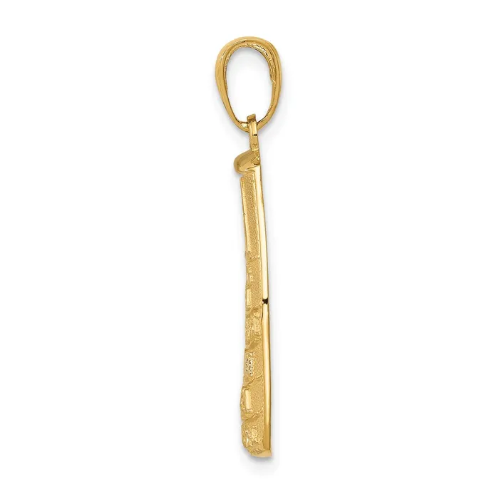 Qgold PreStyled Sets 14k Yellow Gold 14 mm Southern Most Point USA KEY WEST Pendant 221 grams Qgold PreStyled Sets 14k Yellow Gold 14 mm Southern Most Point USA KEY WEST Pendant 221 grams