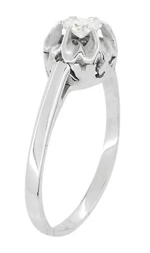 Rings Buttercup Old Mine Cut Diamond Antique 14 Karat White Gold Engagement Ring Antique Jewelry Mall Rings Buttercup Old Mine Cut Diamond Antique 14 Karat White Gold Engagement Ring Antique Jewelry Mall