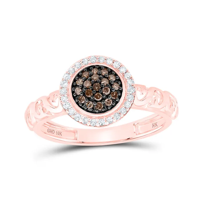 Rings Gold Cluster Ring 14 Cttw Round Brown Diamond Womens 251 grams GND Rings Gold Cluster Ring 14 Cttw Round Brown Diamond Womens 251 grams GND